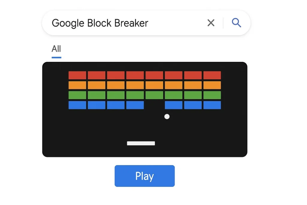 Google Block Breaker